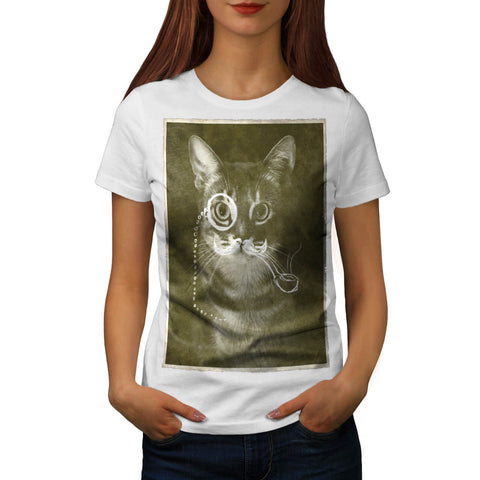 Gentleman Kitty Cat Womens T-Shirt