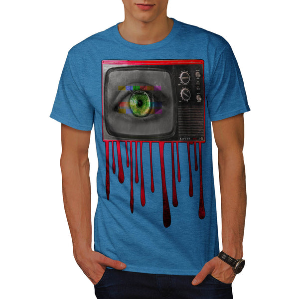 Creepy Televison Eye Mens T-Shirt