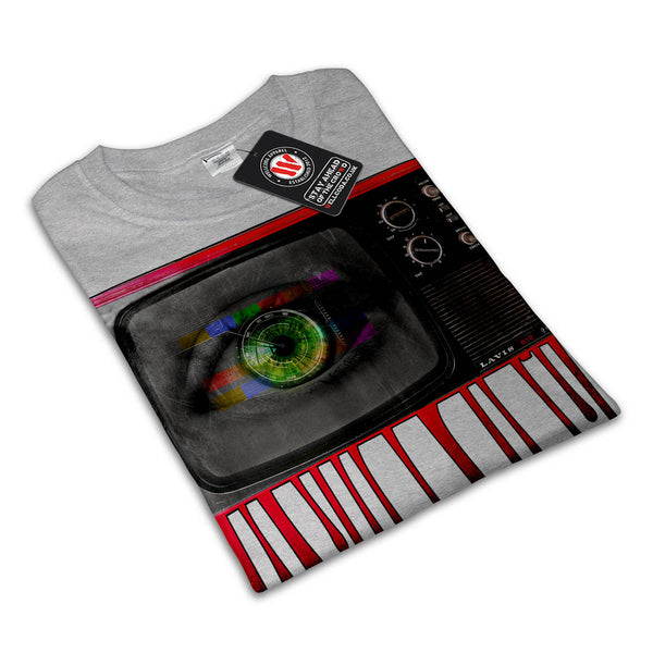 Creepy Televison Eye Mens T-Shirt