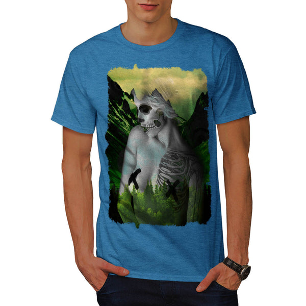 Forest Skeleton Lady Mens T-Shirt