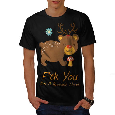 Rudolf Bear Animal Mens T-Shirt