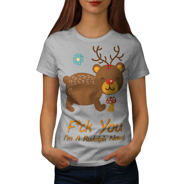 Rudolf Bear Animal Womens T-Shirt