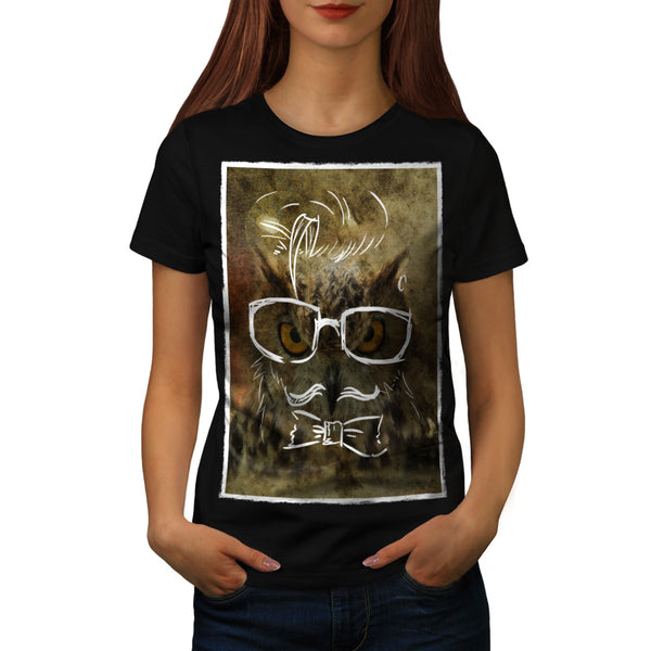Mister Owl Doodle Womens T-Shirt