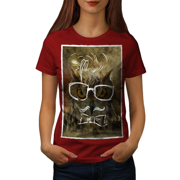Mister Owl Doodle Womens T-Shirt