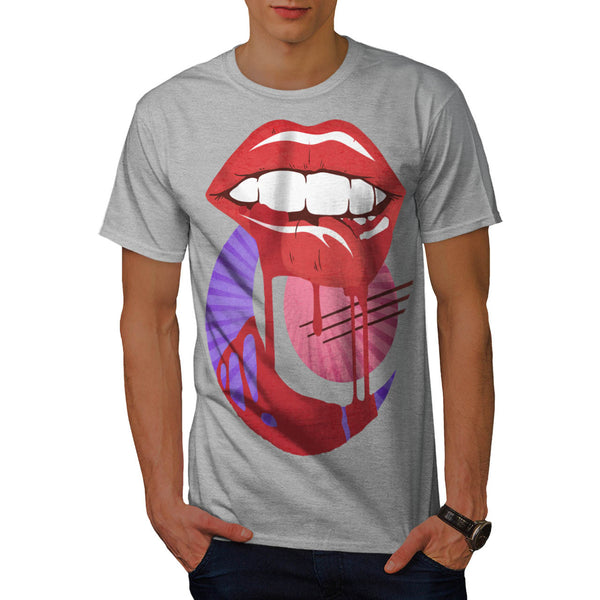 Moonlight Lip Lick Mens T-Shirt