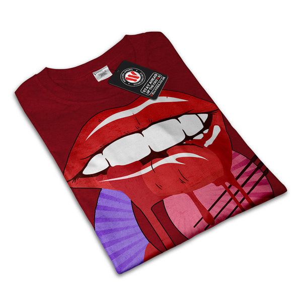 Moonlight Lip Lick Mens T-Shirt