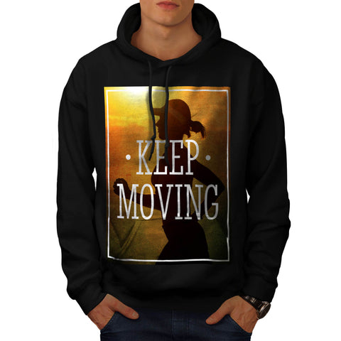 Keep Moving Jogger Mens Hoodie