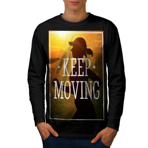 Keep Moving Jogger Mens Long Sleeve T-Shirt