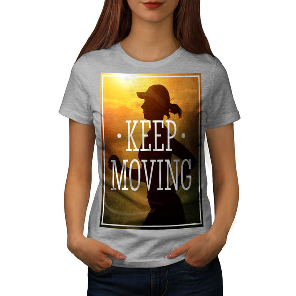 Keep Moving Jogger Womens T-Shirt