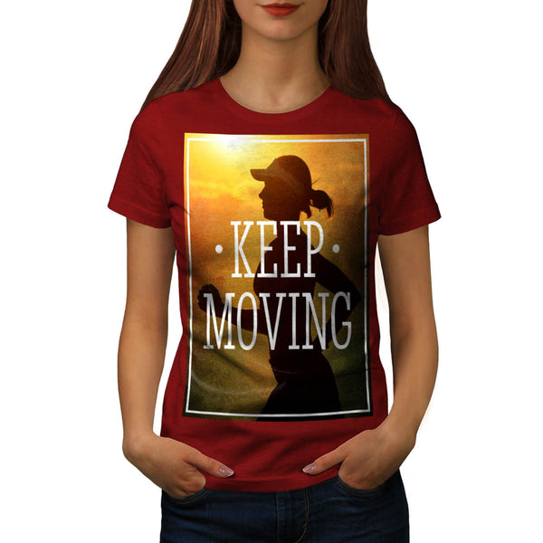 Keep Moving Jogger Womens T-Shirt