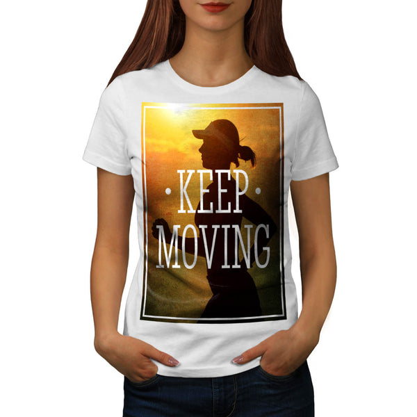 Keep Moving Jogger Womens T-Shirt