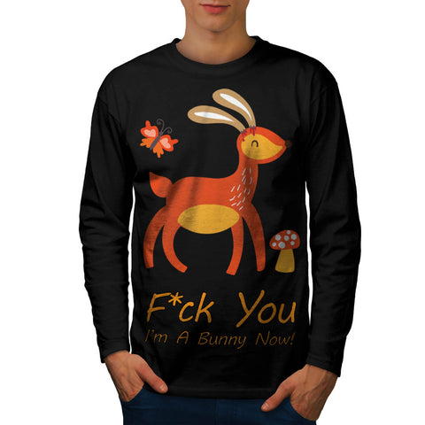 Deer Rabbit Animal Mens Long Sleeve T-Shirt