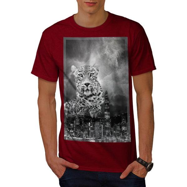 Urban Leopard Night Mens T-Shirt