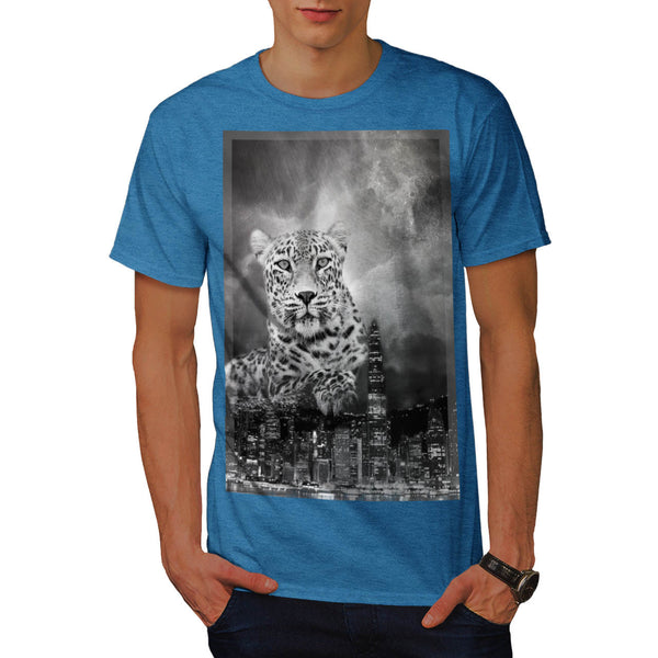 Urban Leopard Night Mens T-Shirt