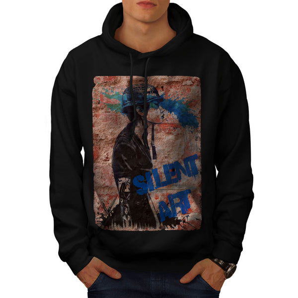 Graffiti Silent Art Mens Hoodie