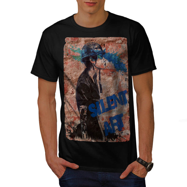 Graffiti Silent Art Mens T-Shirt