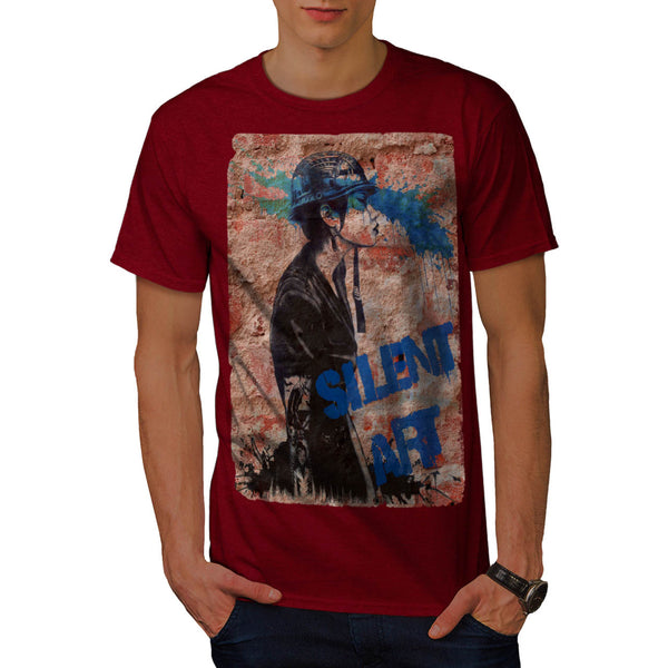 Graffiti Silent Art Mens T-Shirt