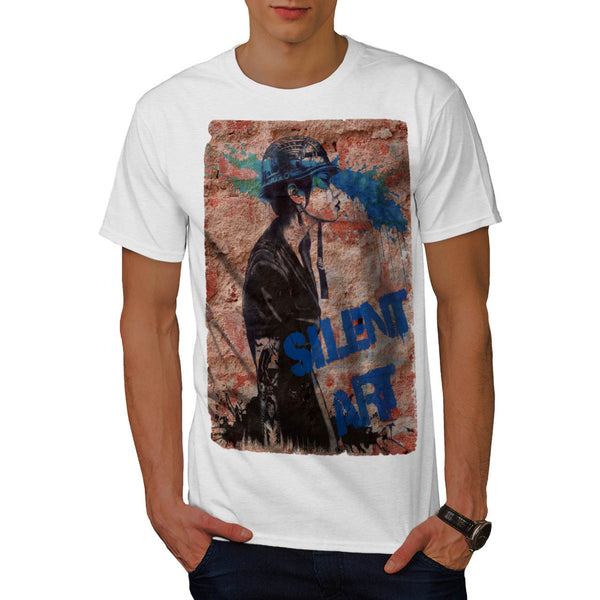 Graffiti Silent Art Mens T-Shirt