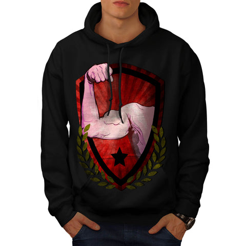 Muscle Arm Champion Mens Hoodie