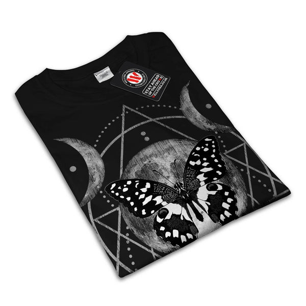 Moon Cycle Butterfly Mens T-Shirt