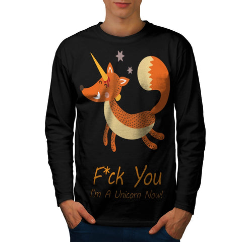 Animal Fox Unicorn Mens Long Sleeve T-Shirt