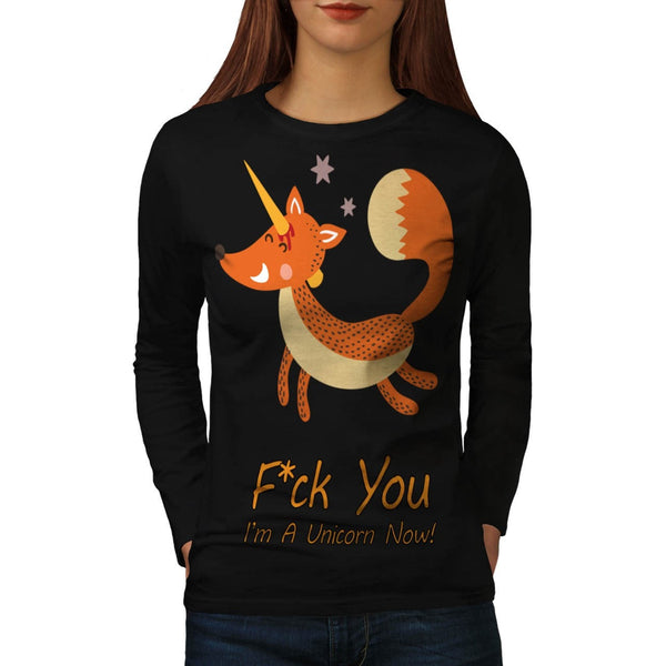 Animal Fox Unicorn Womens Long Sleeve T-Shirt