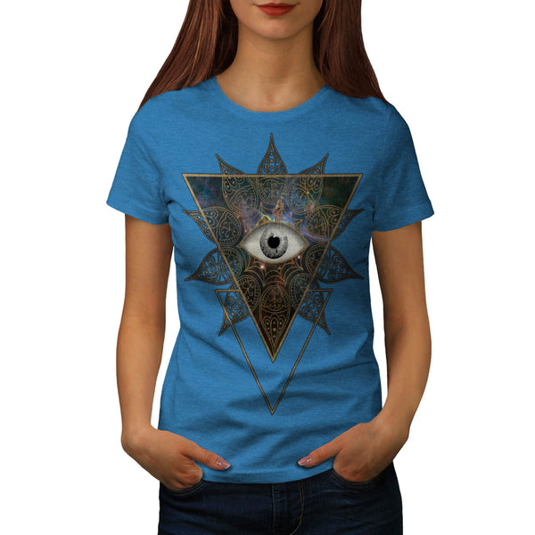 Space Mystery Eye Womens T-Shirt