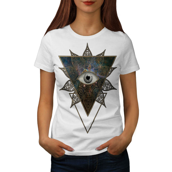 Space Mystery Eye Womens T-Shirt
