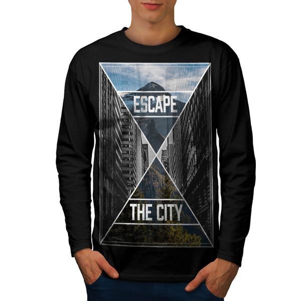 Escape The City Rest Mens Long Sleeve T-Shirt
