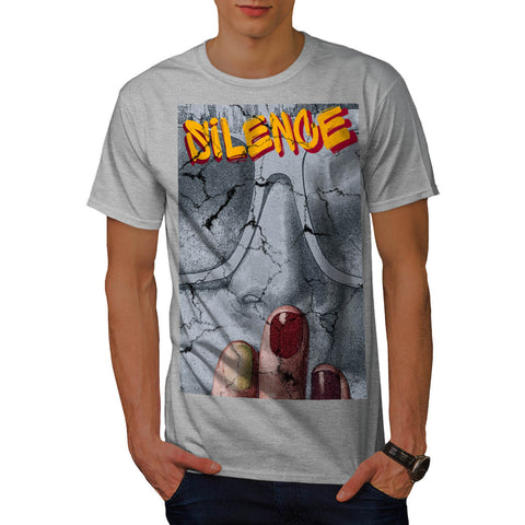 Graffiti Silence Art Mens T-Shirt