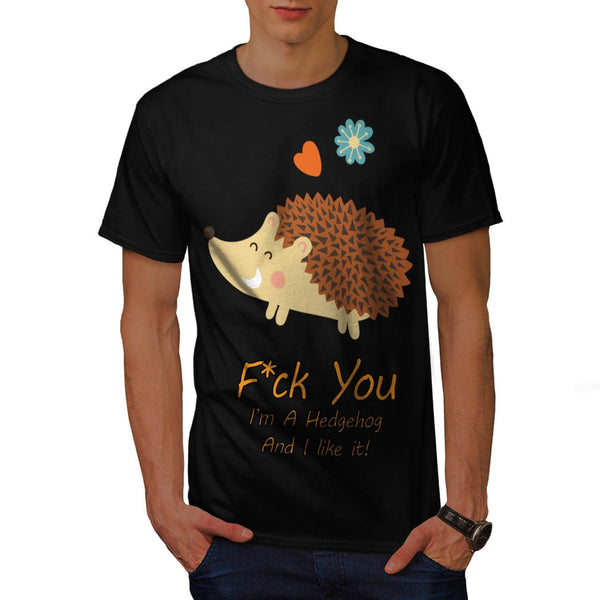 Animal Hedgehog Love Mens T-Shirt