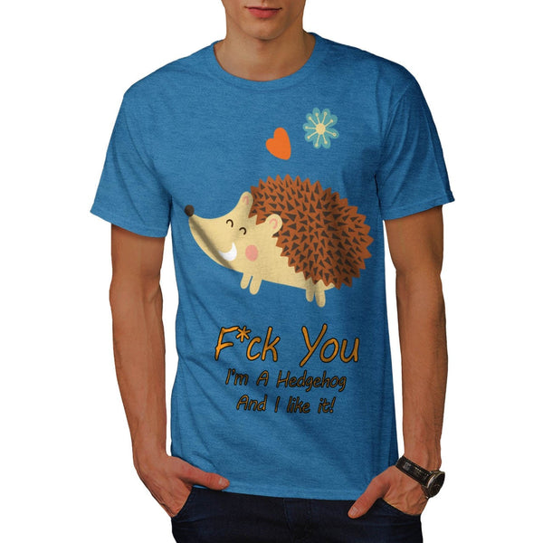 Animal Hedgehog Love Mens T-Shirt