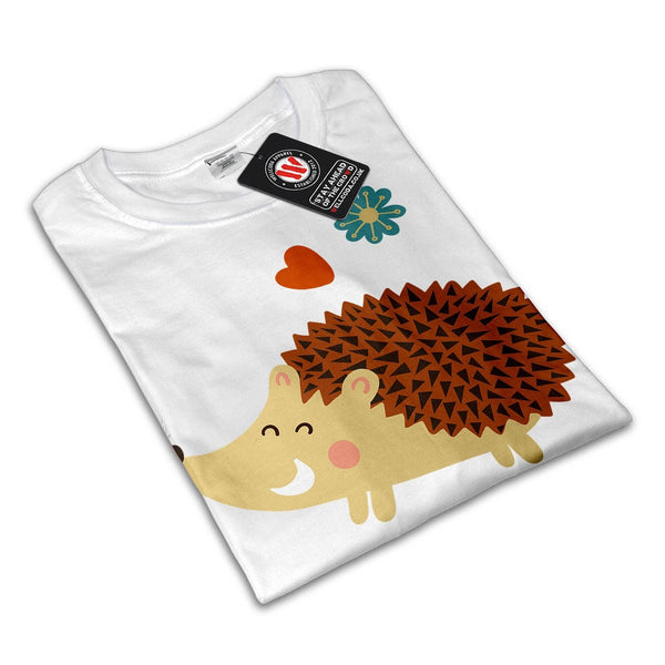 Animal Hedgehog Love Womens T-Shirt