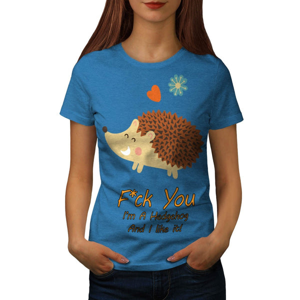 Animal Hedgehog Love Womens T-Shirt