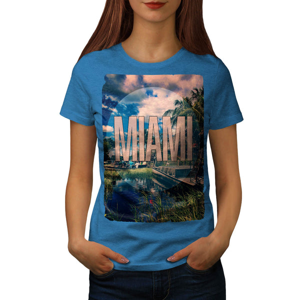 Miami City Sight Hot Womens T-Shirt