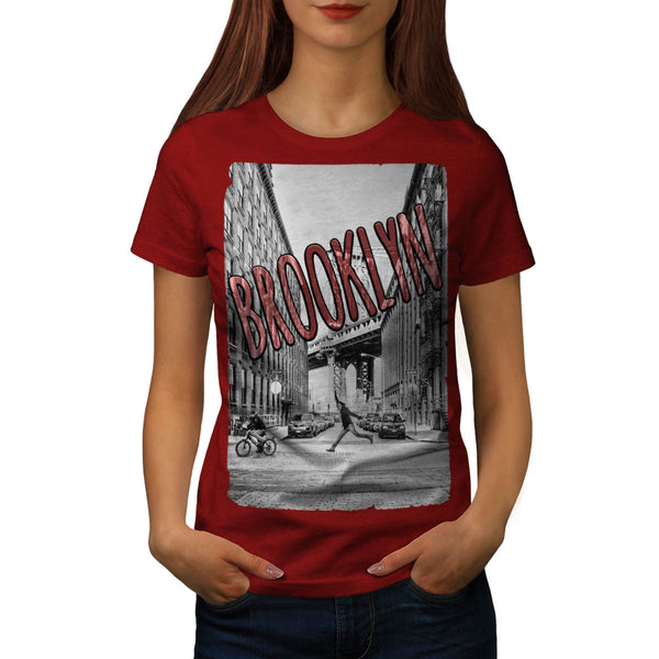 Brooklyn Air Jumper Womens T-Shirt