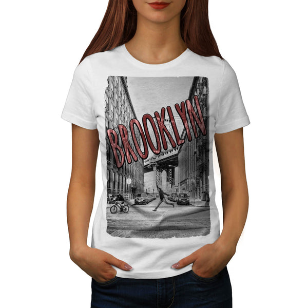 Brooklyn Air Jumper Womens T-Shirt