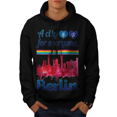 Berlin For Everyone Mens Hoodie