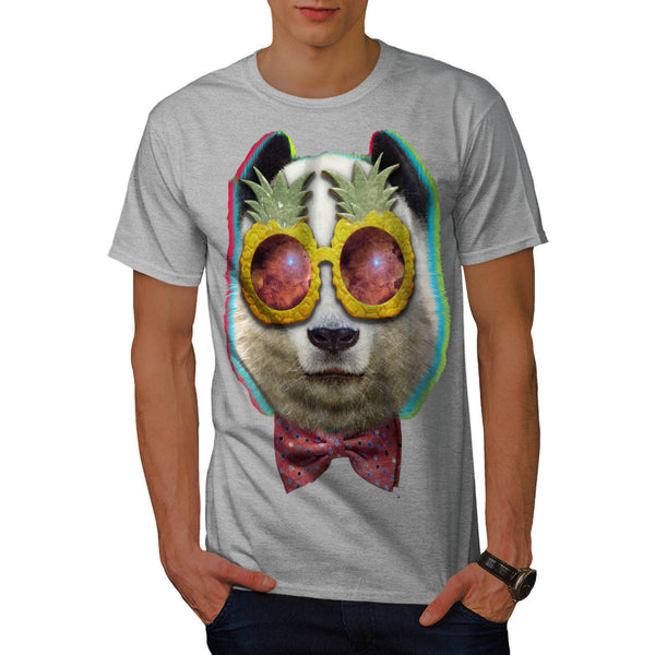 Pineapple Eye Panda Mens T-Shirt