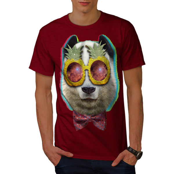 Pineapple Eye Panda Mens T-Shirt