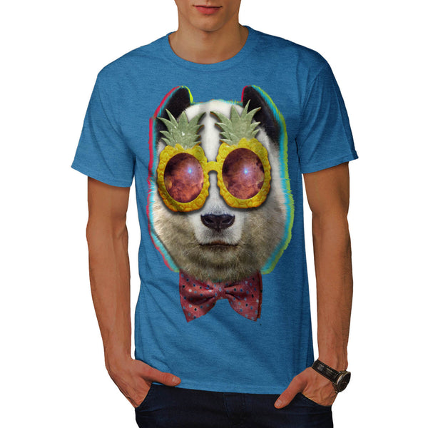 Pineapple Eye Panda Mens T-Shirt