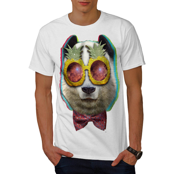 Pineapple Eye Panda Mens T-Shirt