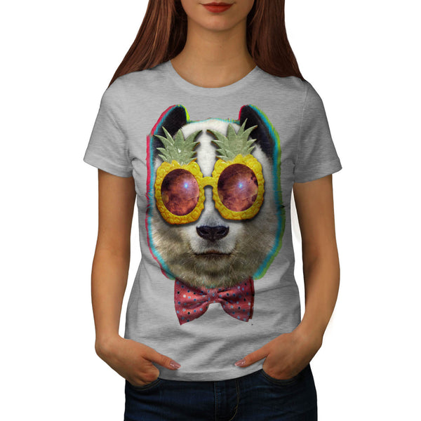 Pineapple Eye Panda Womens T-Shirt