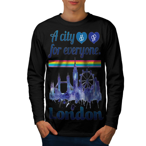 Friendly London City Mens Long Sleeve T-Shirt