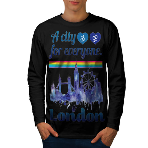 Friendly London City Mens Long Sleeve T-Shirt