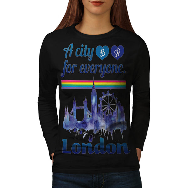 Friendly London City Womens Long Sleeve T-Shirt