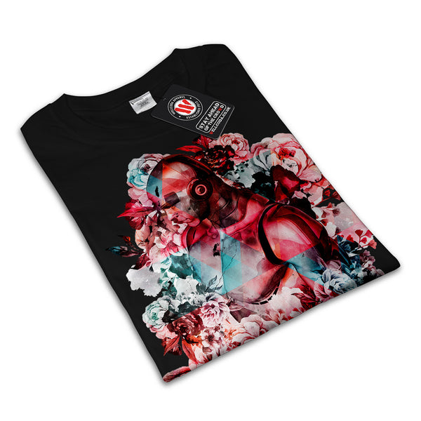 Cyborg Rose Romance Womens T-Shirt