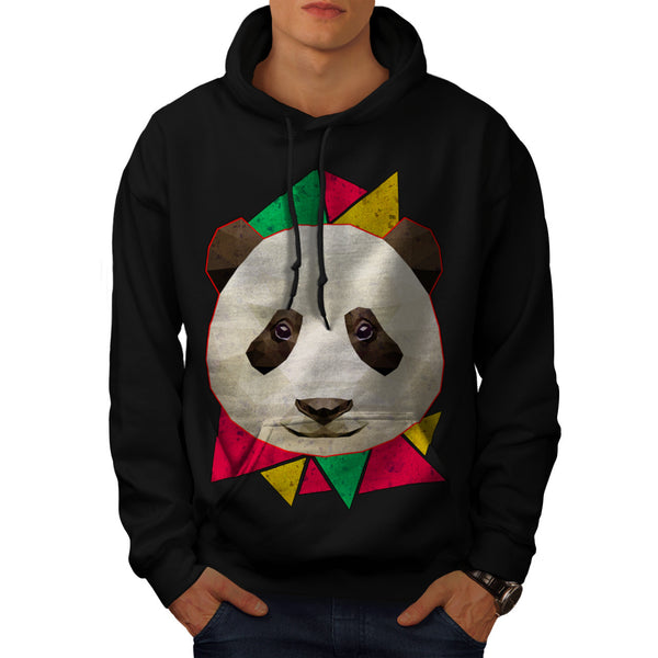 Friendly Panda Smile Mens Hoodie