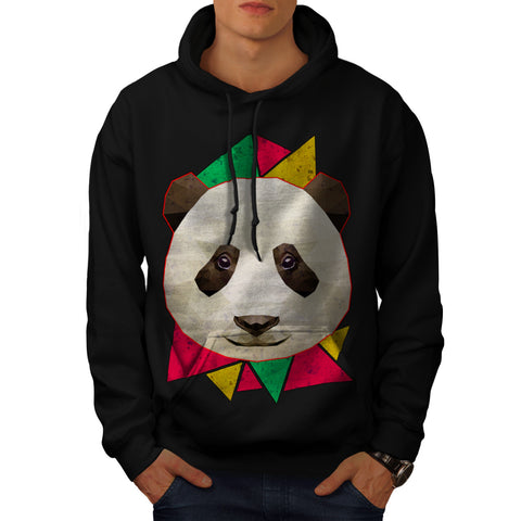 Friendly Panda Smile Mens Hoodie