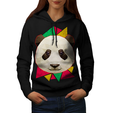Friendly Panda Smile Womens Hoodie